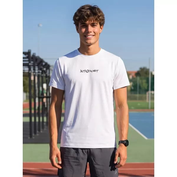  Pánské funkční triko premium ALTISPORT BĚŽEC VOJ/ALM091TR01 BÍLÁ 