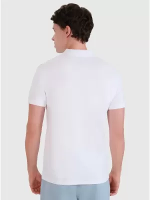 Pánské triko 4F 4FWMM00TPTSM366 WHITE