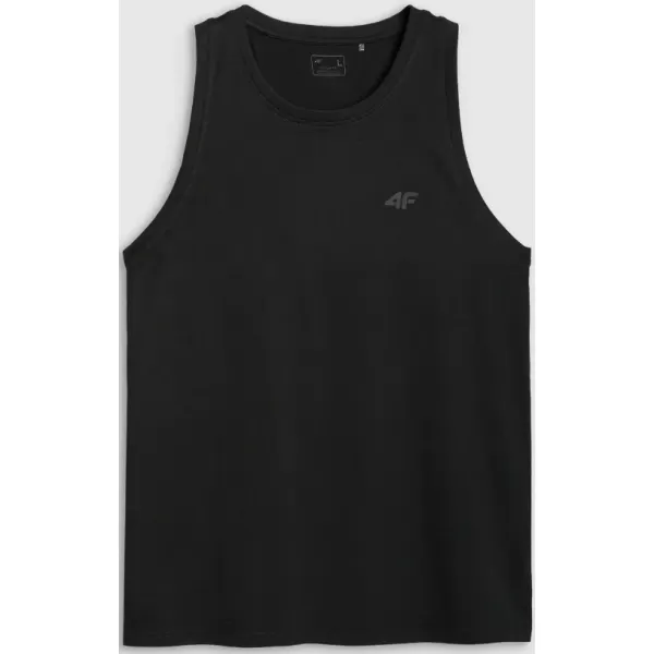  Pánské tílko 4F 4FWMM00TSLEM126 DEEP BLACK 