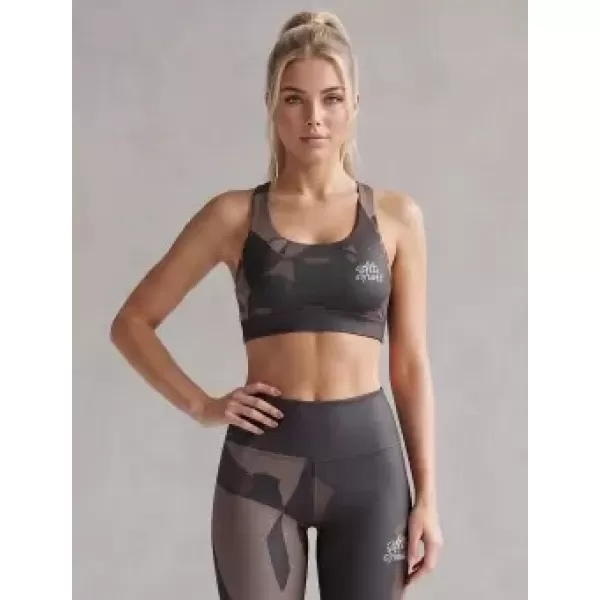  Dámská sportovní podprsenka premium ALTISPORT VOJ/ALW080POD01 HNĚDÁ 