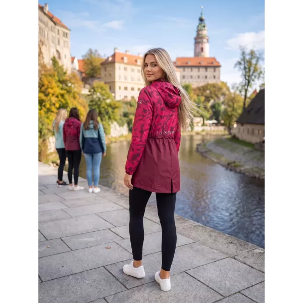  Dámský kabát ALTISPORT ELANI VÍNOVÁ 