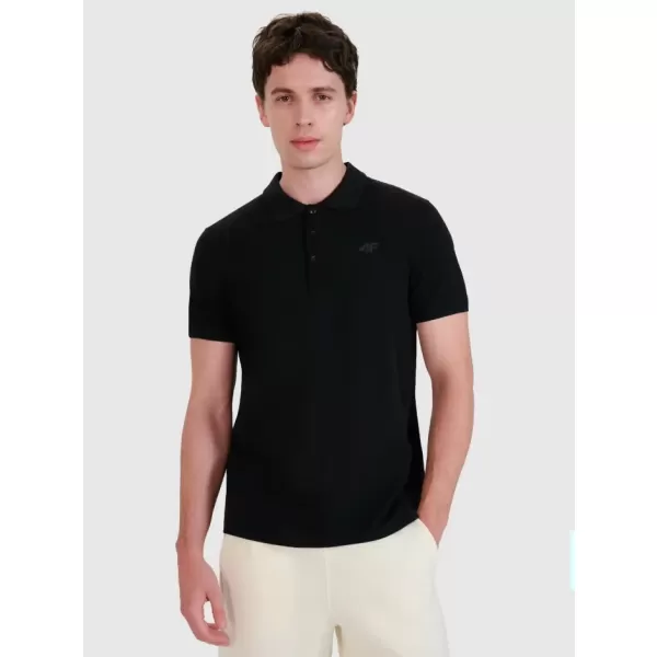  Pánské triko 4F 4FWMM00TPTSM366 DEEP BLACK 