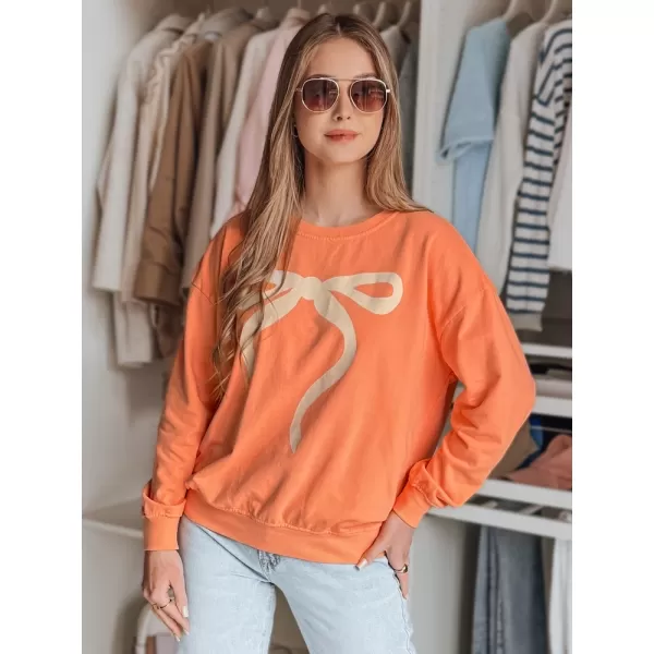  Dámská mikina DSTREET SOFTTIE ORANŽOVÁ 
