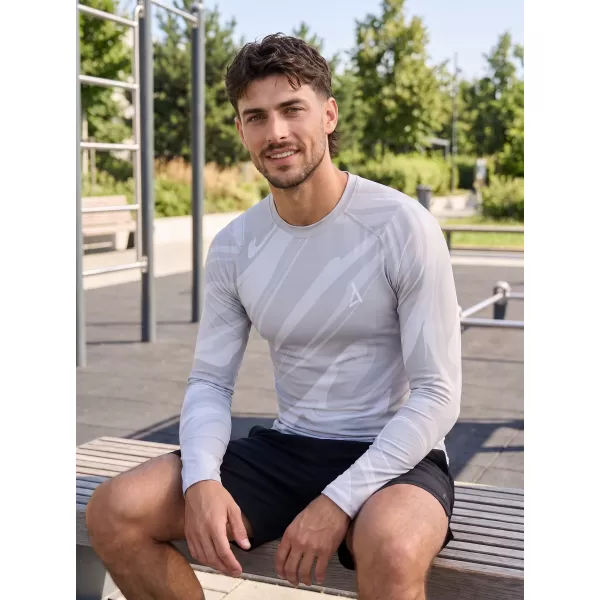  Pánské funkční kompresní tričko s dlouhým rukávem premium ALTISPORT VOJ/ALM072TR03 GRAY 
