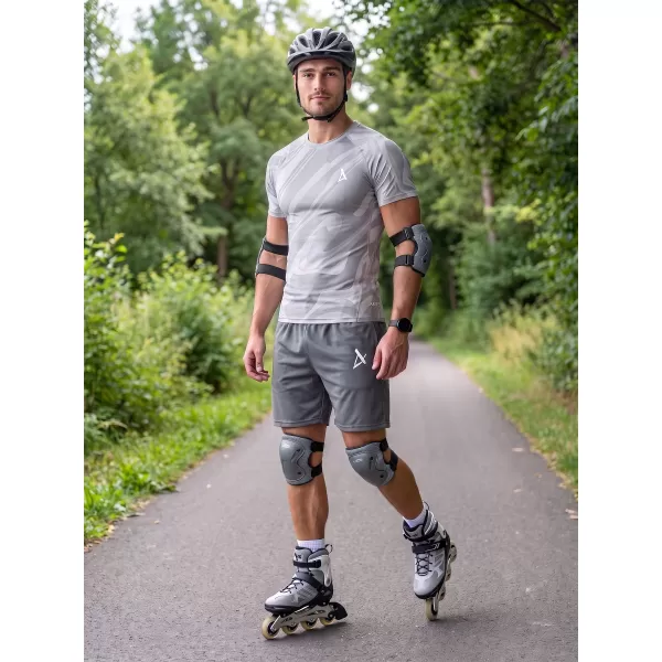  Pánské funkční kompresní triko s krátkým rukávem premium ALTISPORT VOJ/ALM072TR04 GRAY 