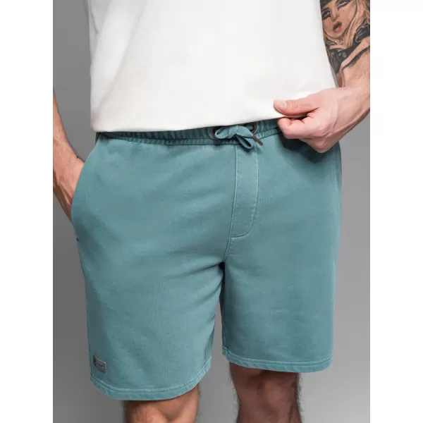  Pánské kraťasy OMBRE OM-SRWS-0122 TURQUOISE 