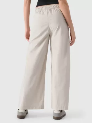 Dámské kalhoty 4F 4FWSS25TTROF1012 BEIGE