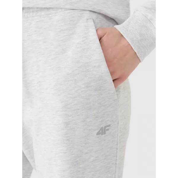  Dámské tepláky 4F 4FWMM00TTROF1138 COLD LIGHT GREY MELANGE 