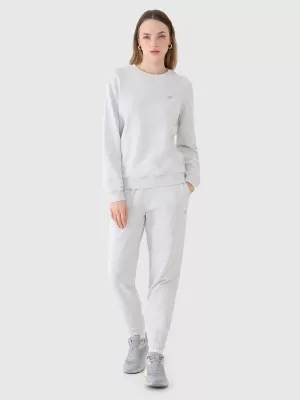 Dámské tepláky 4F 4FWMM00TTROF1138 COLD LIGHT GREY MELANGE