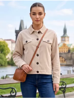 Dámská bunda ALTISPORT EVELINA SVĚTLE KRÉMOVÁ