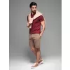 Pánské kraťasy OMBRE OM-SRWS-0122 LIGHT BROWN