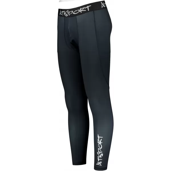  Pánské sportovní legíny dlouhé premium ALTISPORT VOJ/ALM000LEG01 ČERNÁ 