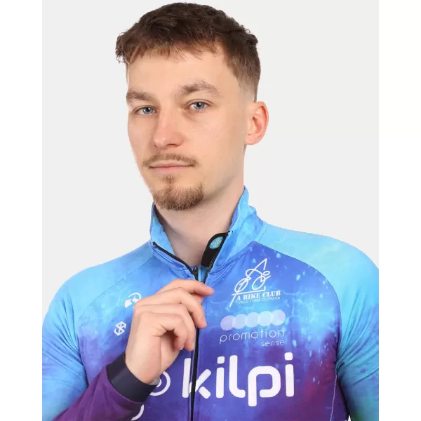  Pánský cyklistický dres s dlouhým rukávem KILPI VULCANO-M YM0366KI MODRÁ 