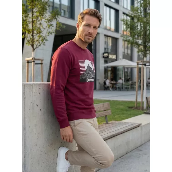  Pánská mikina ALTISPORT ALM188406 GARNET 