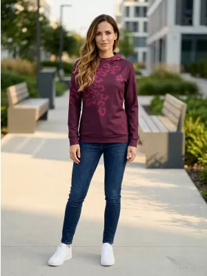 Dámská funkční mikina premium ALTISPORT VOJ/ALW047MI01 WINE-RED