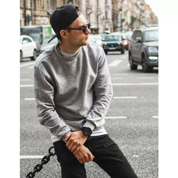  Pánská mikina DSTREET SVĚTLE ŠEDÁ 