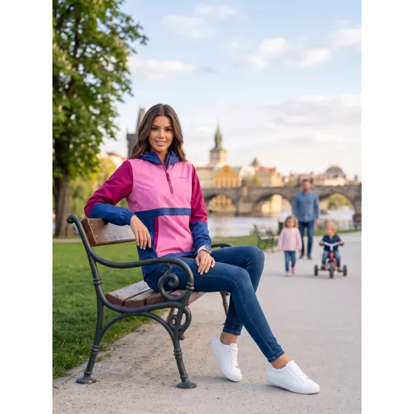  Dámská bunda ALTISPORT ELENE RŮŽOVÁ/VÍNOVÁ 