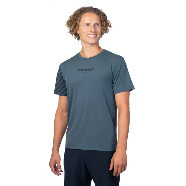  Pánské triko HANNAH BINE ANTHRACITE (STRIPE) 