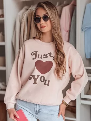 Dámská mikina DSTREET FEELME RŮŽOVÁ