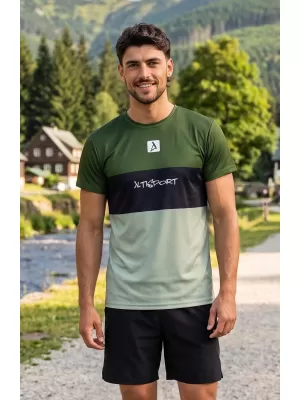 Pánské funkční triko premium plus ALTISPORT VOJ/ALM051TR02 KHAKI