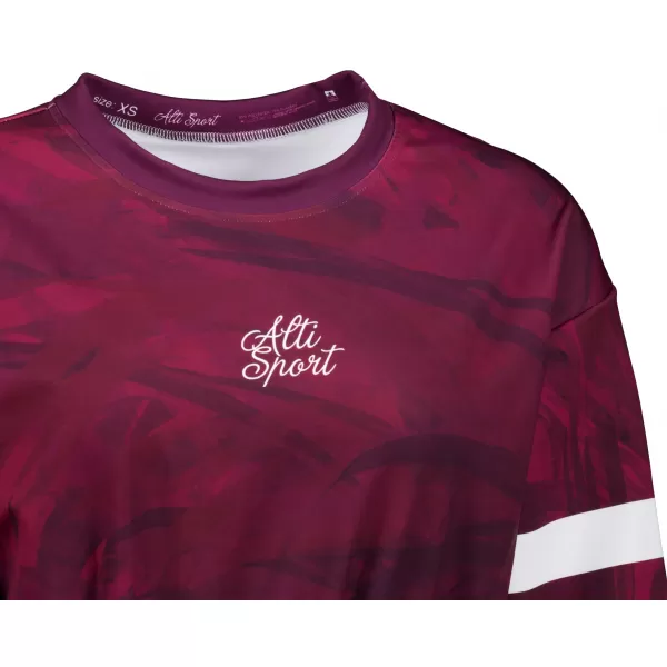  Dámská funkční cropped mikina premium ALTISPORT VOJ/ALW096MI08 VÍNOVÁ 