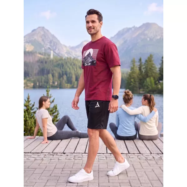  Pánské tričko ALTISPORT ALM188812 GARNET 