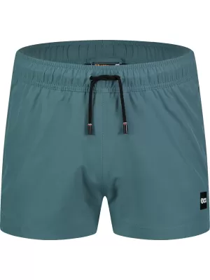 Pánské koupací šortky NORDBLANC BAY NBSPM8018 TMAVĚ ZELENÁ