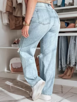 Dámské džíny DSTREET STYLLEG MODRÁ