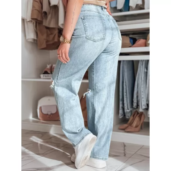 Dámské džíny DSTREET STYLLEG MODRÁ 