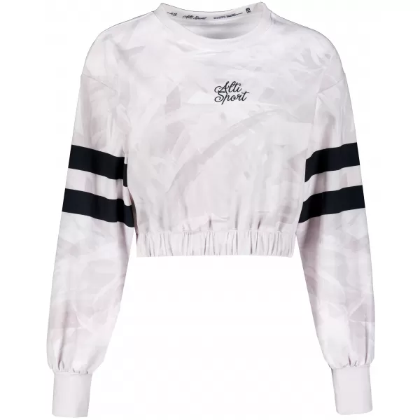  Dámská funkční cropped mikina premium ALTISPORT VOJ/ALW096MI08 BÍLÁ 