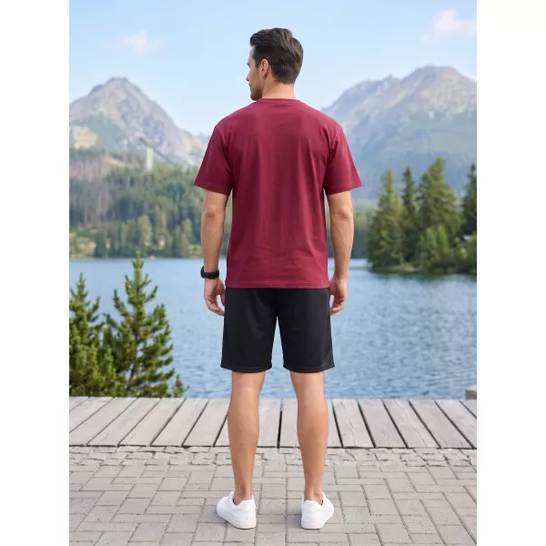  Pánské tričko ALTISPORT ALM188812 GARNET 