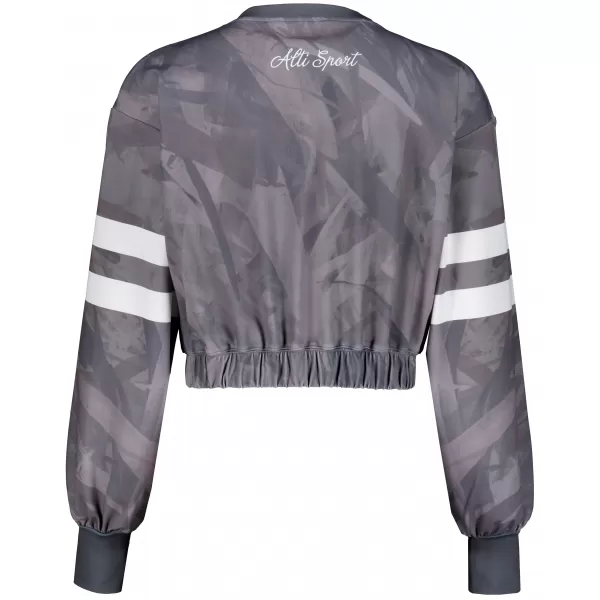  Dámská funkční cropped mikina premium ALTISPORT VOJ/ALW096MI08 ŠEDÁ 
