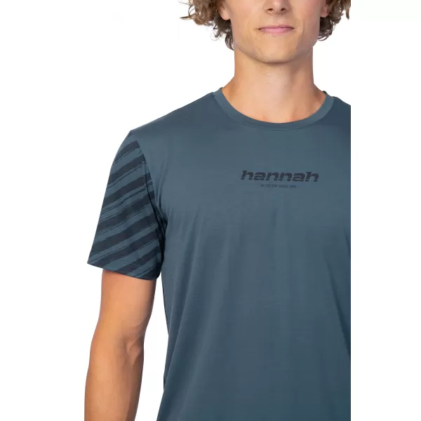  Pánské triko HANNAH BINE ANTHRACITE (STRIPE) 