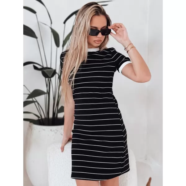  Dámské šaty DSTREET FITLINES ČERNÁ 