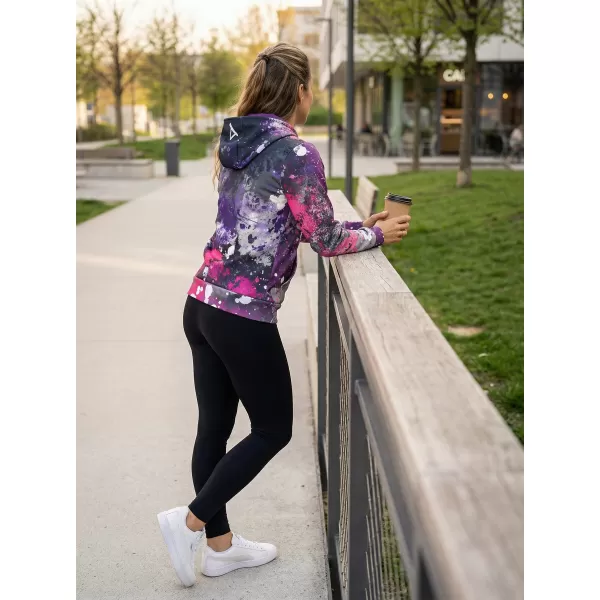  Dámská funkční mikina premium ALTISPORT VOJ/ALW055MI01 ČERNORŮŽOVÁ 