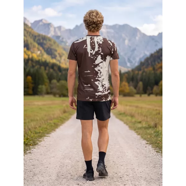  Pánské funkční triko premium plus  ALTISPORT VOJ/ALM057TR02 HNĚDÁ 
