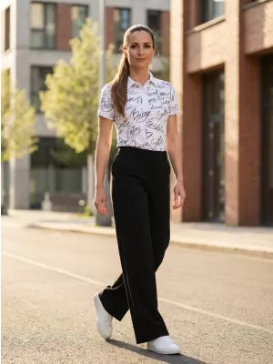 Dámské funkční tričko s límečkem premium ALTISPORT VOJ/ALW084TR05 BÍLÁ