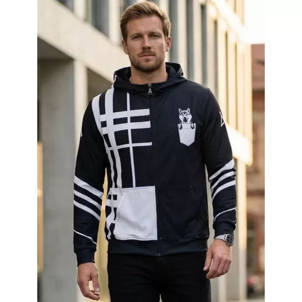  Pánská funkční mikina na zip premium ALTISPORT VOJ/ALM098MI02 SHIBA 