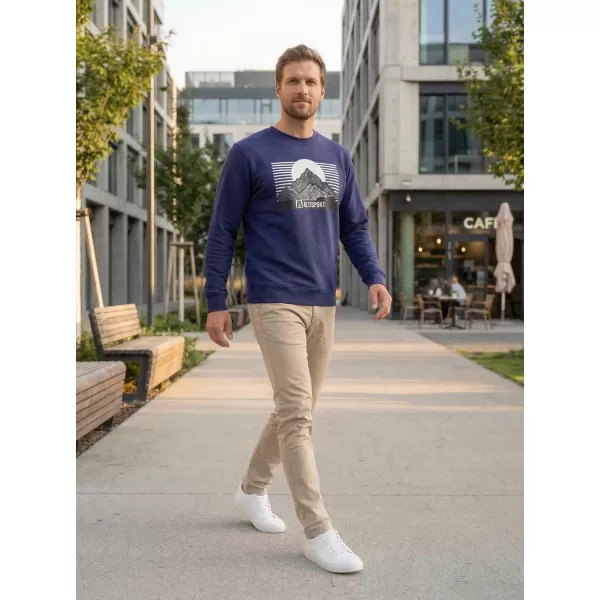 Pánská mikina ALTISPORT ALM188406 PŮLNOČNÍ MODRÁ 