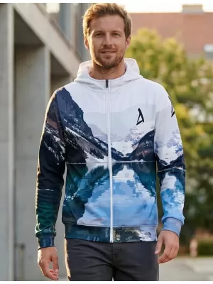 Pánská funkční mikina na zip premium ALTISPORT VOJ/ALM030MI02 HORA/ZELENÁ