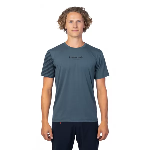  Pánské triko HANNAH BINE ANTHRACITE (STRIPE) 