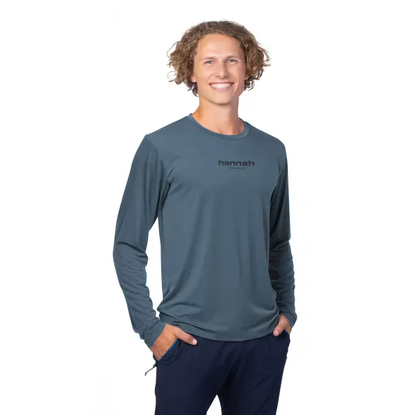  Pánské triko HANNAH BINE L/S ANTHRACITE 