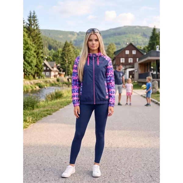  Dámská bunda ALTISPORT EDRIA TMAVĚ MODRÁ 