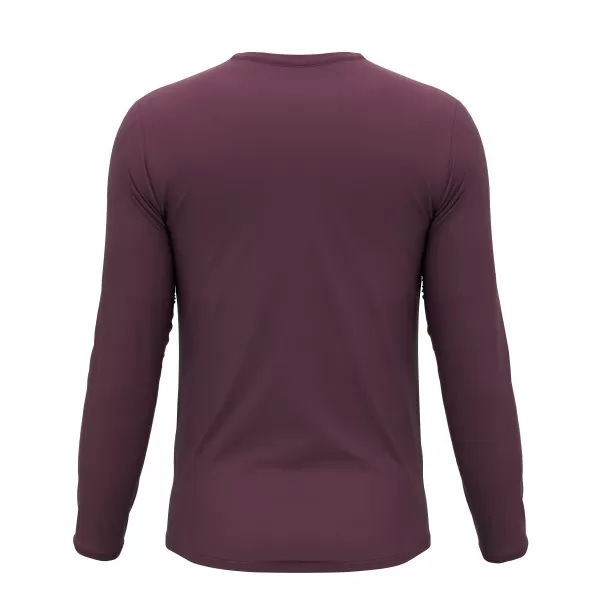  Pánské triko s dlouhým rukávem HANNAH BINE L/S RED MAHOGANY 