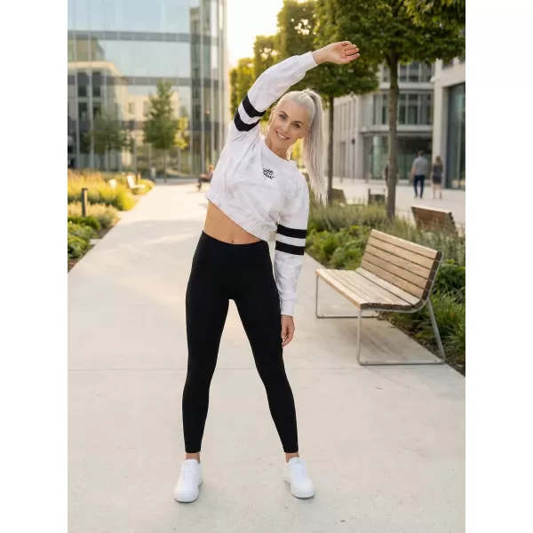  Dámská funkční cropped mikina premium ALTISPORT VOJ/ALW096MI08 BÍLÁ 