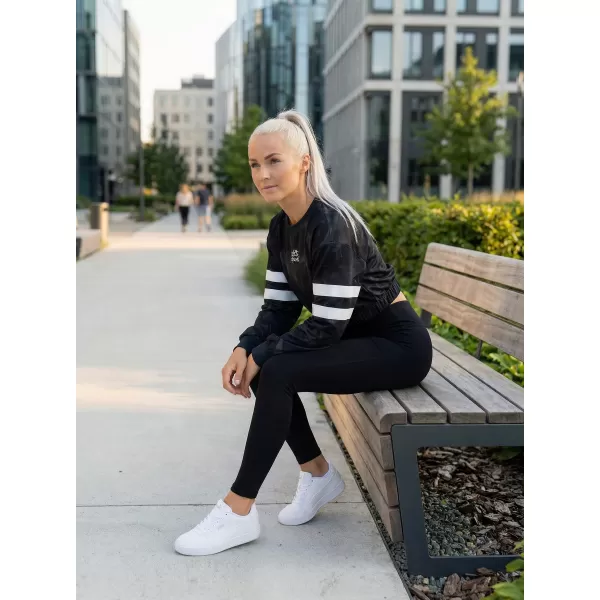  Dámská funkční cropped mikina premium ALTISPORT VOJ/ALW096MI08 ČERNÁ 