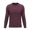 Pánské triko s dlouhým rukávem HANNAH BINE L/S RED MAHOGANY