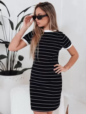 Dámské šaty DSTREET FITLINES ČERNÁ