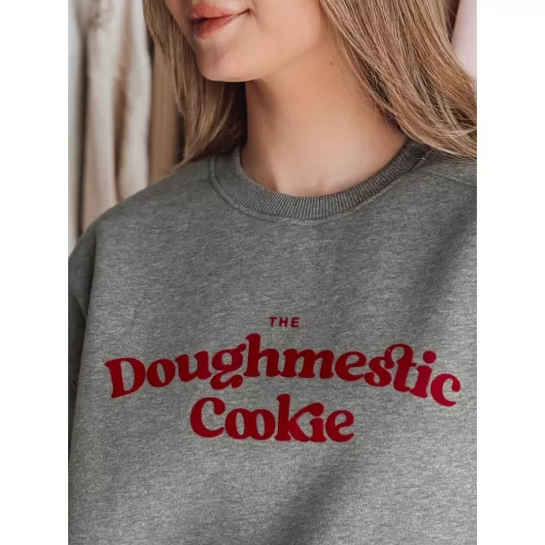  Dámská mikina DSTREET COOKIES TMAVĚ ŠEDÁ 