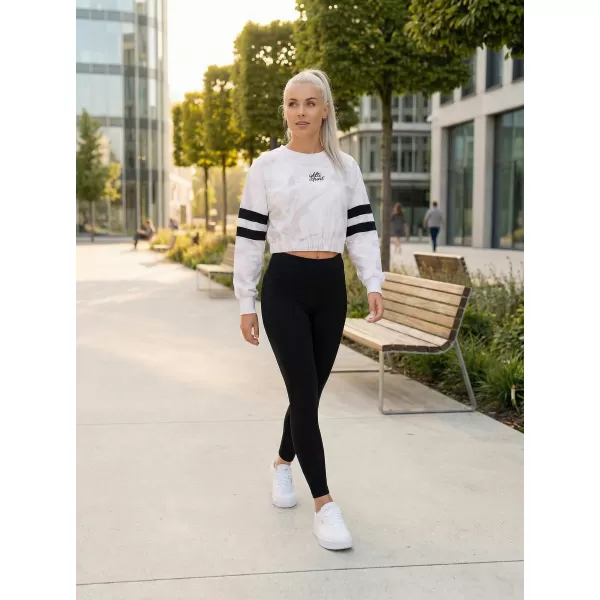 Dámská funkční cropped mikina premium ALTISPORT VOJ/ALW096MI08 BÍLÁ 